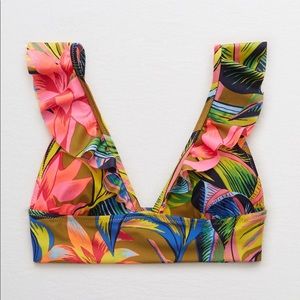 Aerie Ruffle Longline Bikini top